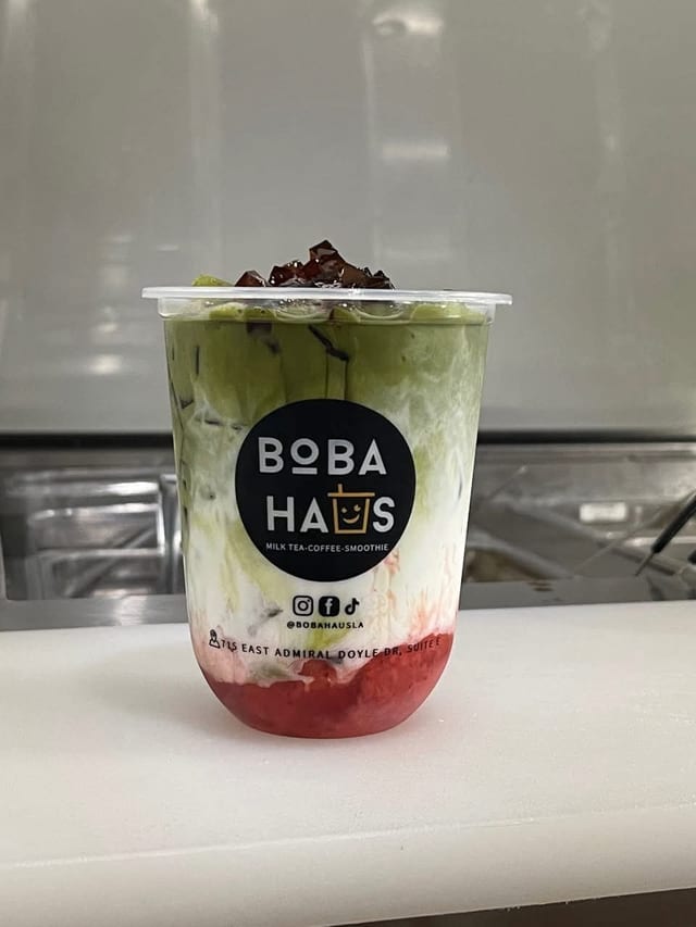 Strawberry Matcha Latte