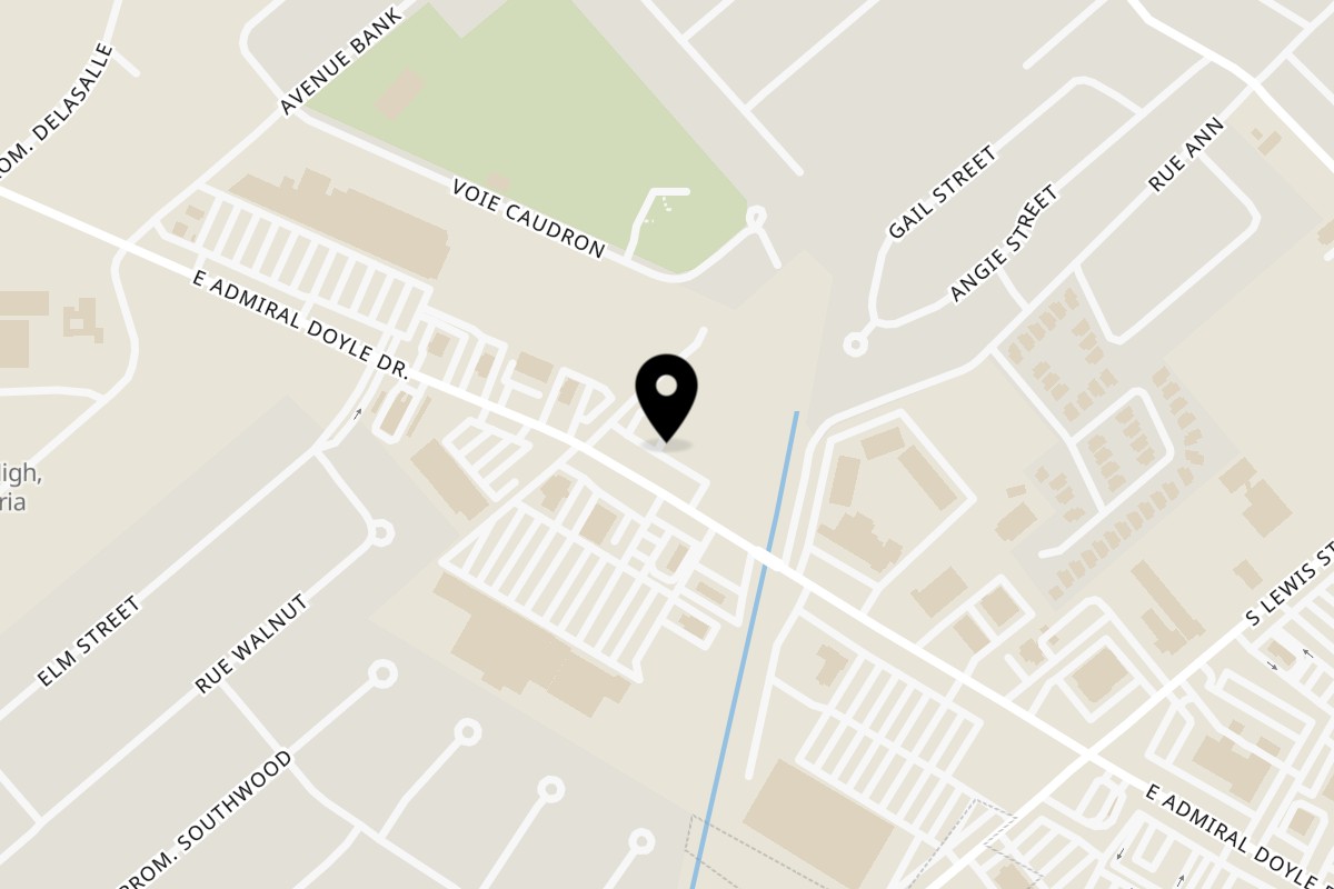 Map showing the location of Boba Haus New Iberia on 715 E Admiral Doyle Dr Ste D in New Iberia